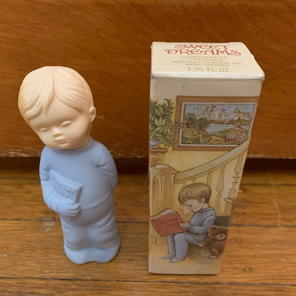 1970’s Sweet Dreams Avon Perfume bottle. Little Boy. Cute as can be.